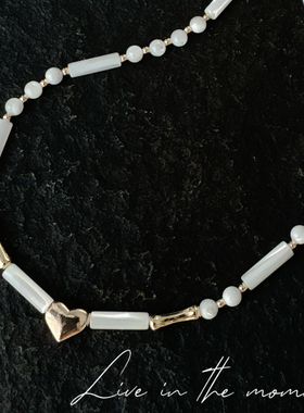 岛屿暖阳 原创超仙的 天然蝶贝系列  项链 白色温柔好搭配锁骨链