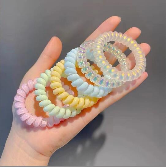 日韩网红电话线人鱼姬发圈简约