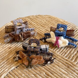 韩国可爱卡通英伦兔子蝴蝶结抓夹高级感气质时尚脑后勺发夹鲨鱼夹