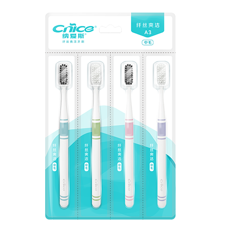 纳爱斯A3四支家庭装牙刷