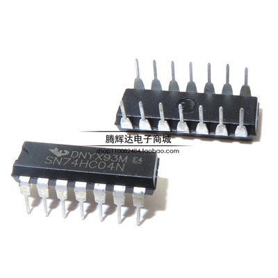 全新国产 74HC04 74HC04N SN74HC04N 直插DIP14 六组反向器芯片ic