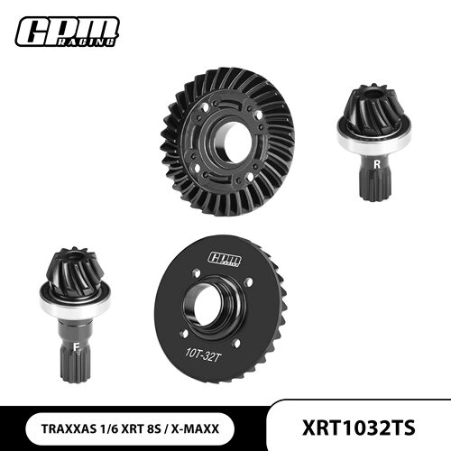 TRAXXA 1/5大X-maxx 1/6 XRT合金钢前后差速器大齿加粗#XRT1032TS