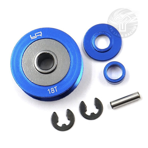 TA06 XV01/PRO 18T皮带滑轮 金属 YR Yeah Racing #TATA-006BU
