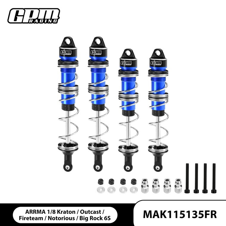 ARRMA 1/8 卡屯6S 流浪6S 双段式前115MM+后135MM避震一车份