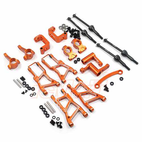 金属改装套件 HPI RS4 Sport 3 A臂 转向 C座 CVD YR#RSS3-S01OR