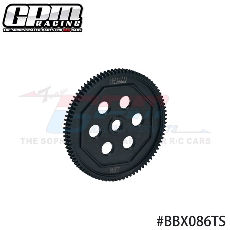 TAMIYA 1/10 BBX BB-01 中碳钢制主齿 86T齿轮 替51714#BBX086TS