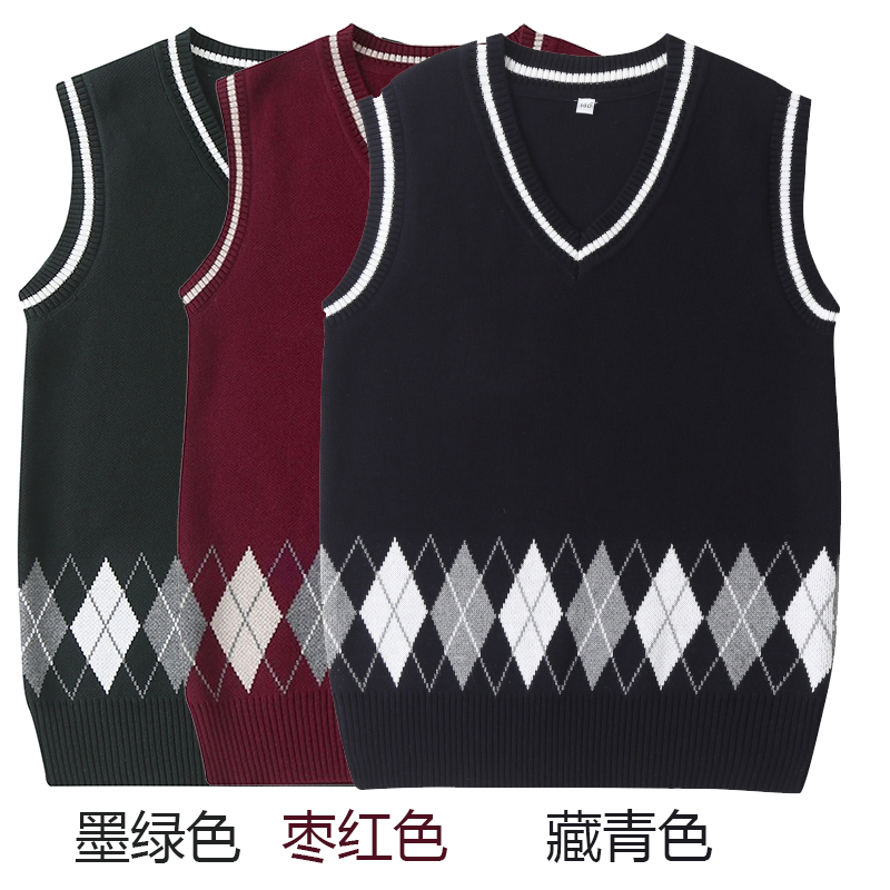 纯棉校服背心不起球不变形不掉色