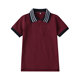 伊顿同款 校服枣红色黑白领学生班服幼儿园服T恤POLO衫