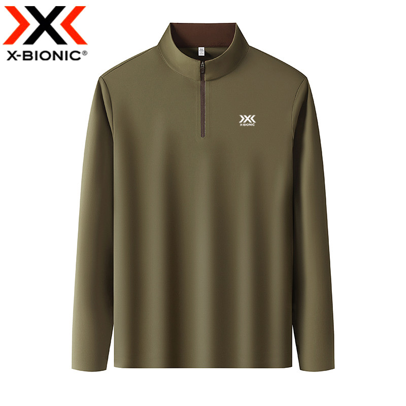 XBIONIC半拉链立领运动T恤男图片