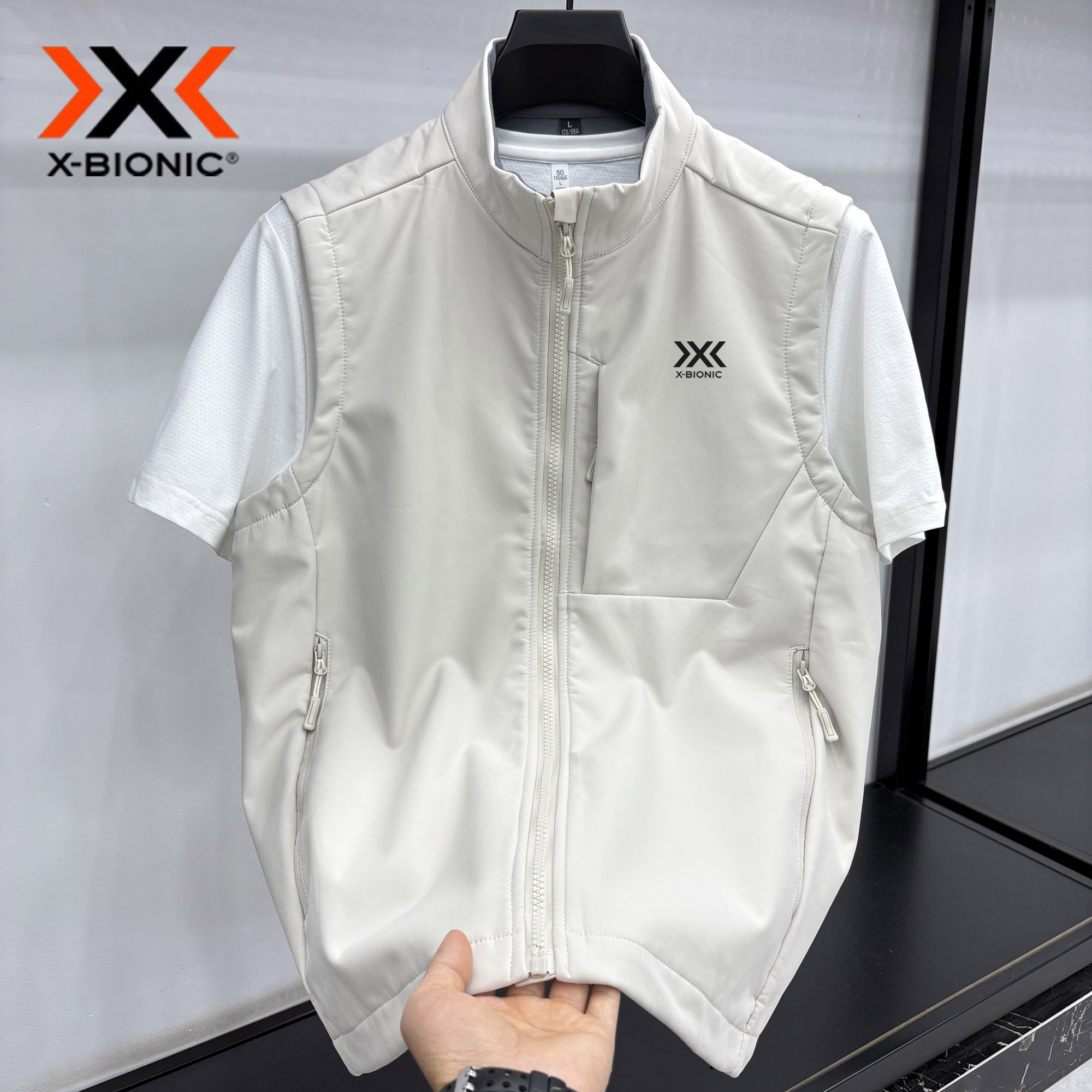 xbionic 休闲风男士立领单马甲