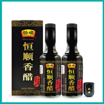 镇江恒顺香醋十年陈酿300ml*2瓶原浆八度陈醋酿造食醋礼品礼盒