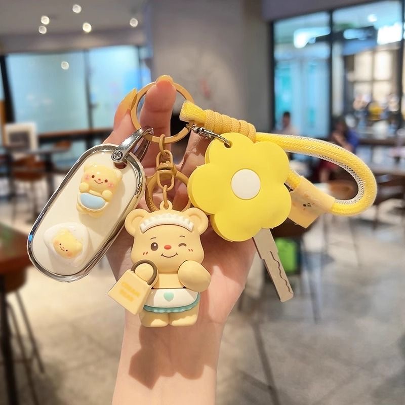 雅迪遥控器套小熊钥匙套可爱
