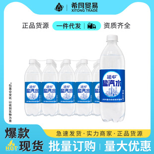 上海延中盐汽水600ml*20瓶整箱夏季解渴饮料水饮批发碳酸饮料