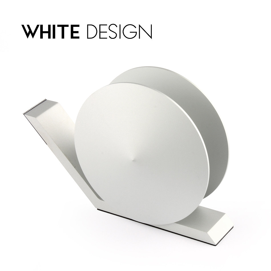 White Design创意金属铝合金胶带切割器胶带座桌面胶带架高端摆件
