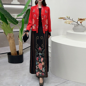 新中式汉服上衣马面裙两件套装女