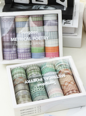 格律诗系列和纸套装跨境产品格纹基础款 SDRT240822
