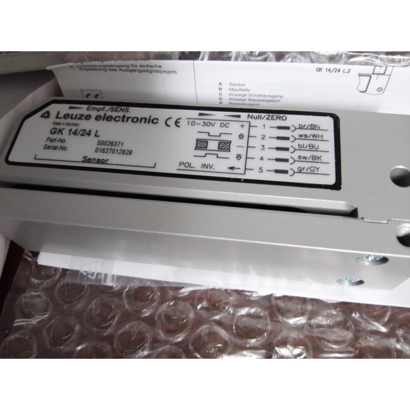 现货原装LEUZE劳易测GK 14/24 L透明 纸质标签检测传感器槽型电眼