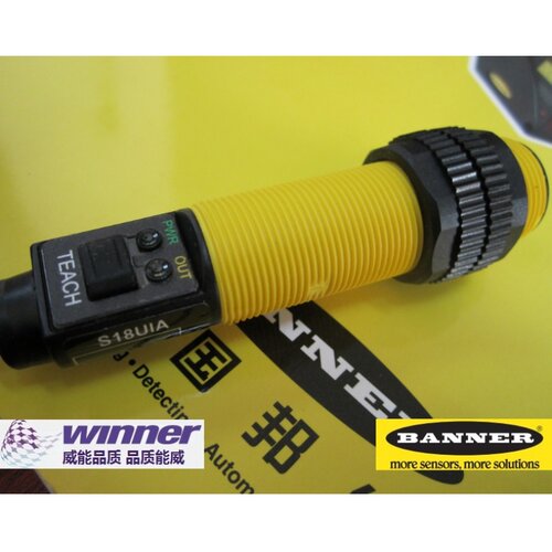 现货BANNER邦纳 S18UIA超声波液位,料位传感器,卷径测量,张力控制