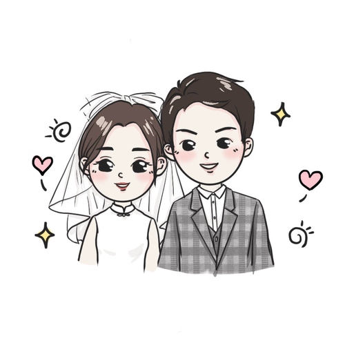 Фотография, мультяшные дизайнерские комиксы для влюбленных, «сделай сам», ручная роспись, делается под заказ