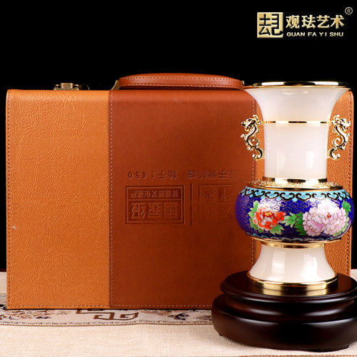 观珐艺术戴嘉林作品富贵平安尊