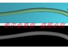 灵鹿发簪精雕图 浮雕图 灰度图  artcam桃木雕玉雕骨雕牙雕刻图