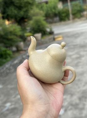 泥源坊出品大水潭本山绿泥思婷壶半手工制作约108cc