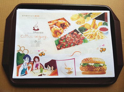 包邮均衡营养餐盘纸 托盘纸800张/捆 餐盘纸垫 汉堡店专用托盘纸