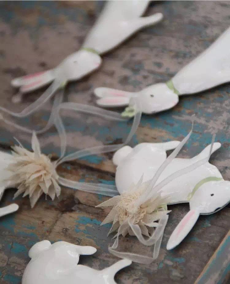 出口丹麦maileg复活节带花小兔挂件彩蛋挂件雪花莲春之气息