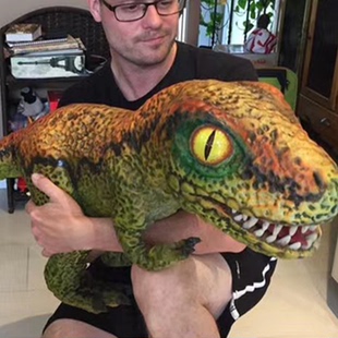 硅胶小恐龙仿真恐龙 高仿真恐龙宝宝手偶会叫会动霸王龙抖音同款