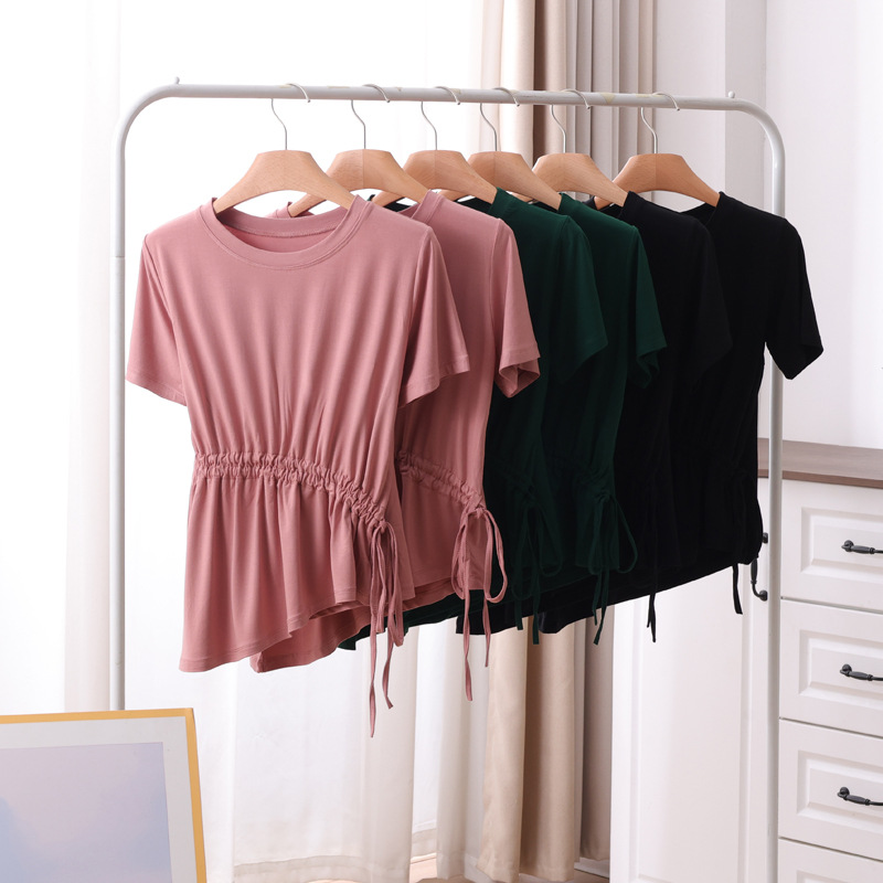 31-12舞蹈服上衣女广场舞现代衣服艺考形体练功服宽松舞蹈阔腿裤