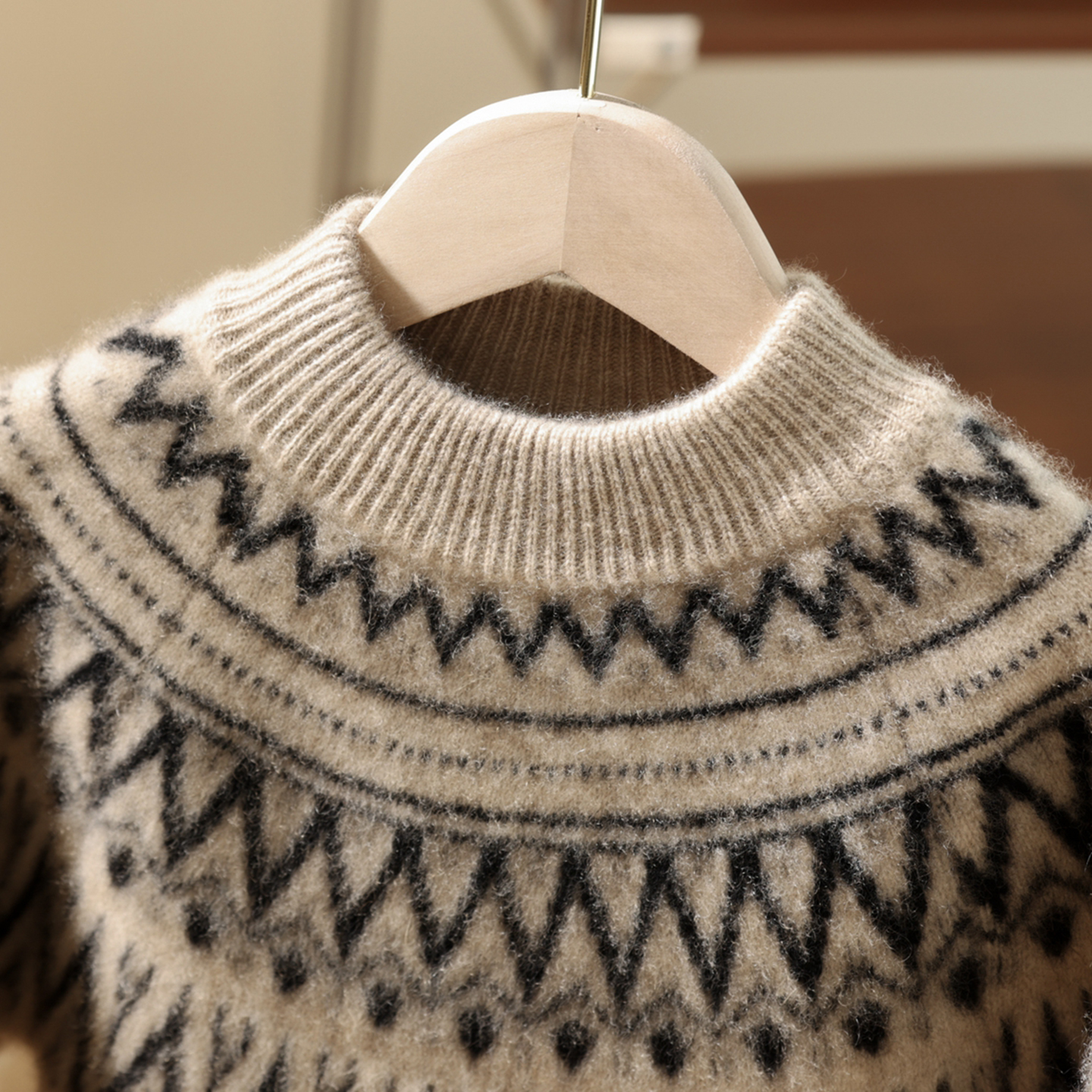 加厚儿童100%纯羊毛衫秋冬羊绒衫