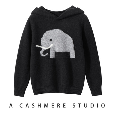 儿童加厚100%纯羊毛衫