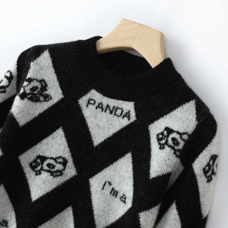 100%羊绒衫儿童提花内搭半高领