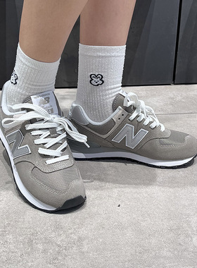NEW BALANCE NB男女情侣复古舒适灰色IU同款运动休闲鞋子ML574EVG