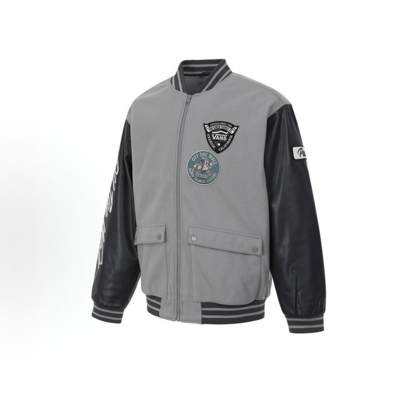 VANS范斯新款男棉夹克运动休闲百搭潮流棒球棉服外套VN000KCVAF1