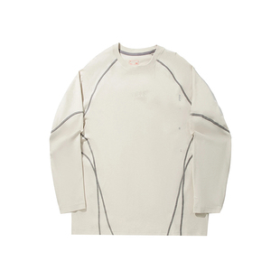 T恤男子上衣运动服ATLV297 百搭休闲长袖 简约时尚 李宁LiNing新款