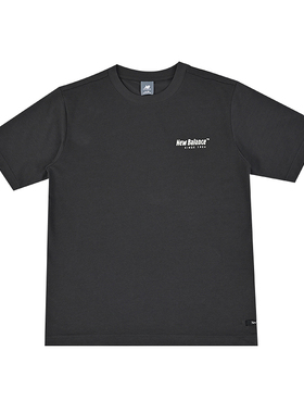 New Balance NB新款男圆领黑色短袖T恤运动休闲上衣NEF29481-DKG