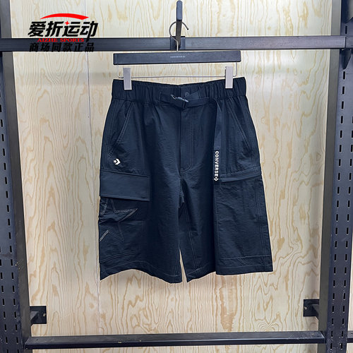 匡威Converse黑色百搭梭织短裤