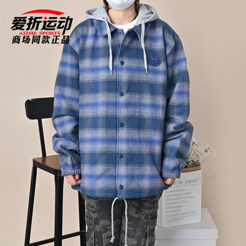 VANS范斯男子格纹连帽外套