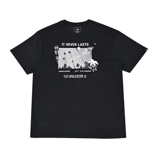 T恤涂鸦百搭运动休闲上衣VN000NN0BLK 男黑色短袖 VANS范斯新款 夏季