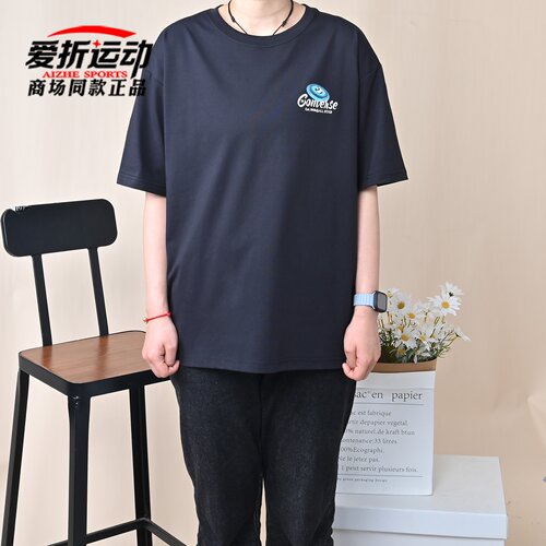 匡威Converse男黑色简约百搭短袖