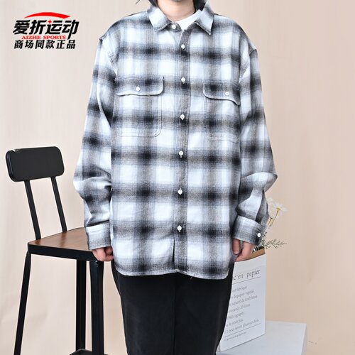 VANS范斯男子长袖格子衬衫