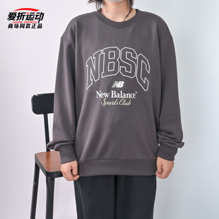 新款 NB冬季 男女情侣圆领卫衣经典 套头衫 BLK New AMT54318 Balance