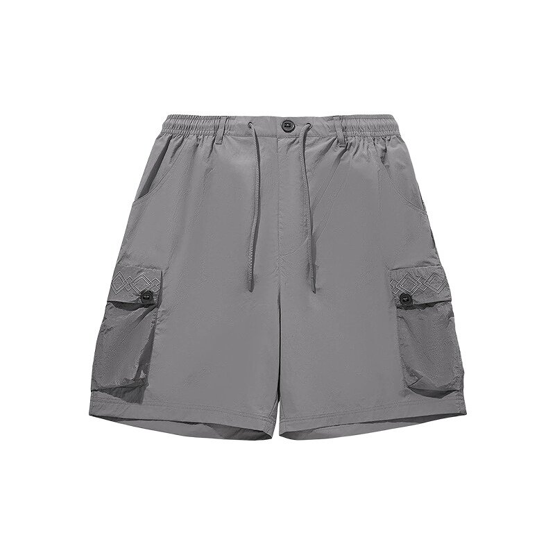 李宁LiNing新款男子夏季运动短裤舒适百搭宽松休闲裤子AKSW187-2