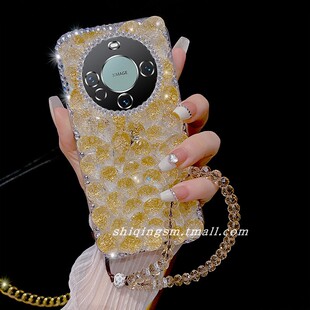 适用于华为mate60华为Pura70闪钻P70手机壳mate50RS保时捷设计mate40奢华水钻30EPro带钻50pro高级感P60Art