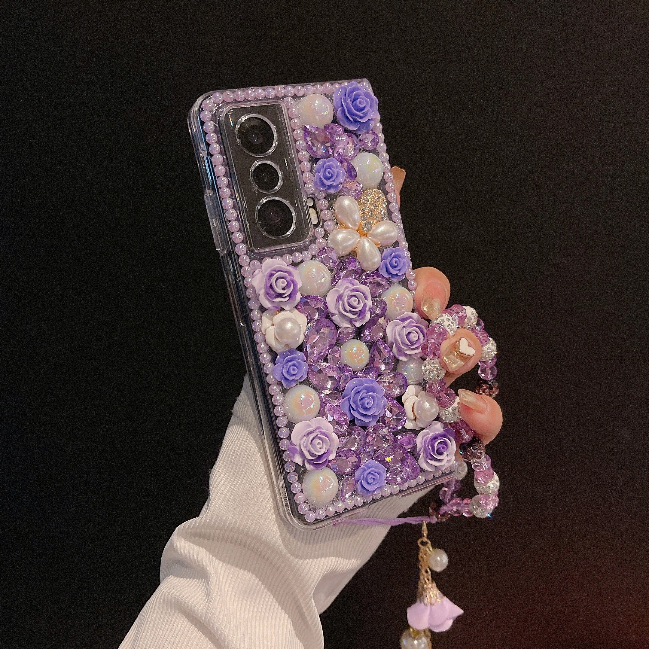 适用于华为荣耀magicVS手机壳magicV折叠屏Pocket2荣耀MagicVs3翻盖保护套VS典藏版防摔女高档时尚水钻个性V2