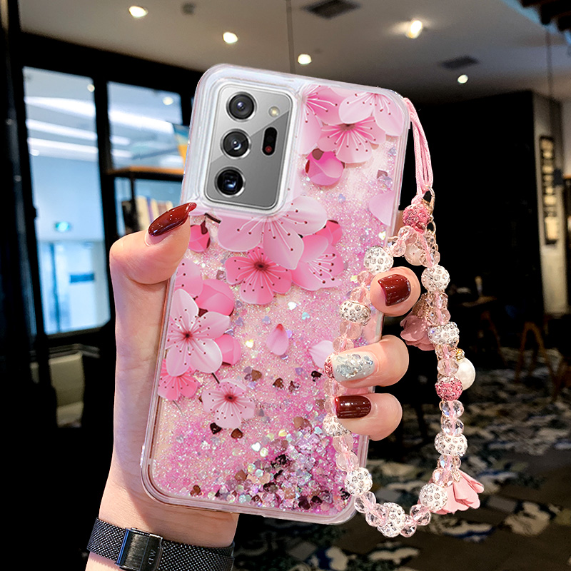 三星Note20Ultra手机壳note20plus创意流沙note20pro全包防摔外壳