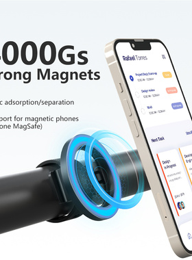 自行车婴儿车绑带磁吸手机支架强磁力硅胶健身房便携懒人手臂支架