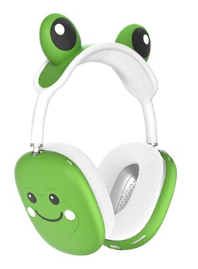 适用苹果airpodsmax保护套Apple头戴式耳机AirPods Max液态硅胶外壳可爱卡通绿色学生女款粉色个性头梁保护壳