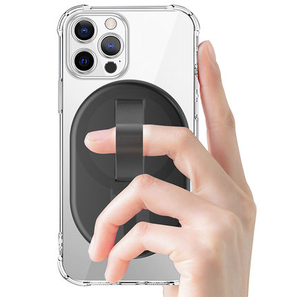 magsafe指扣磁吸拉带式手机支架12适用苹果14/13创意配件15ProMax